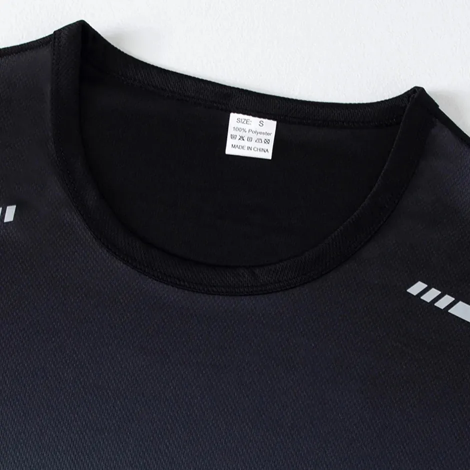 4 Pack Men's Quick-Dry Sports T-Shirts – Breathable Gym & Running Tees