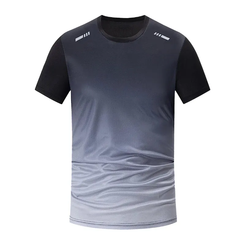 4 Pack Men's Quick-Dry Sports T-Shirts – Breathable Gym & Running Tees