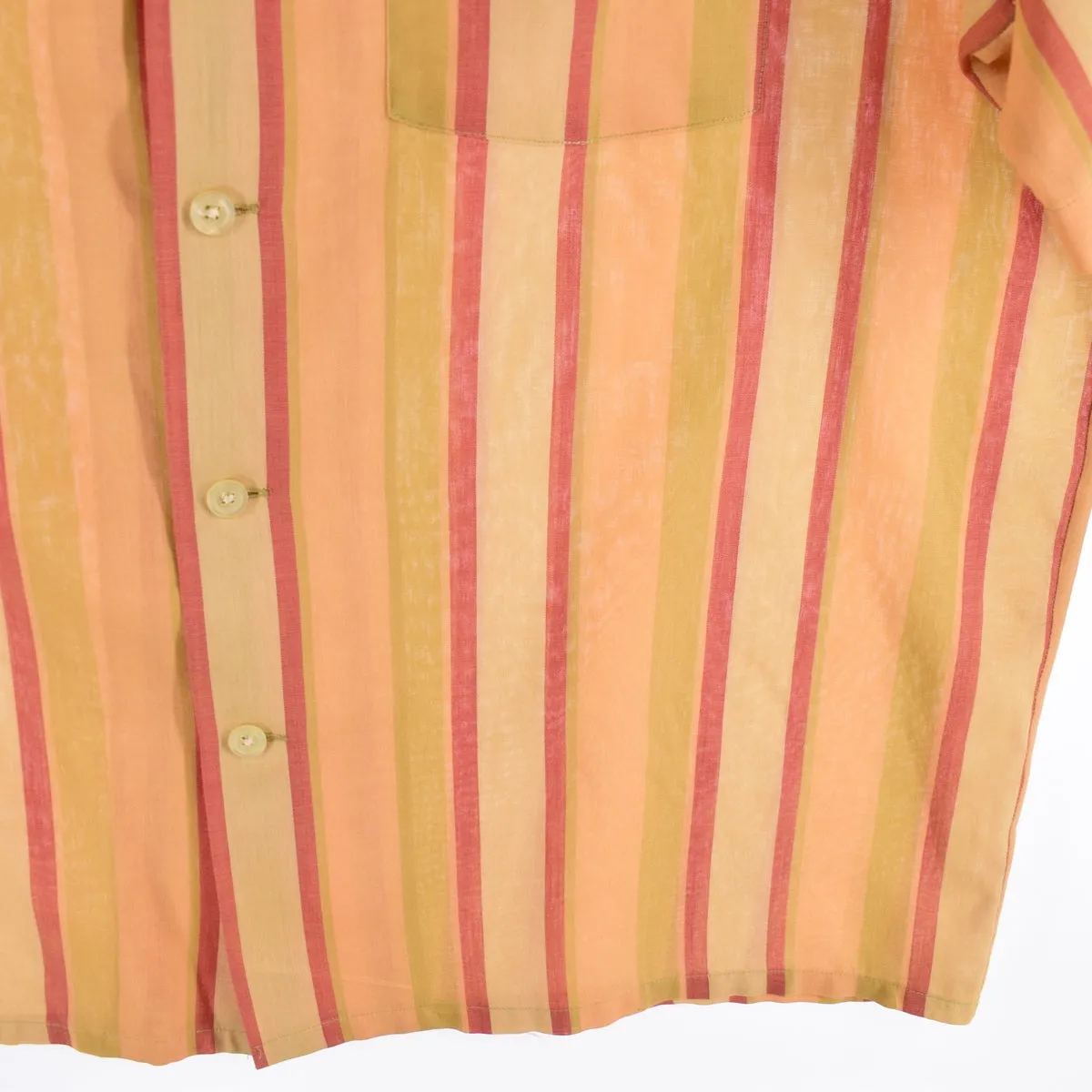 70'S DURA-FRESH Short Sleeve Striped Shirt Men's XL Vintage /eaa341318