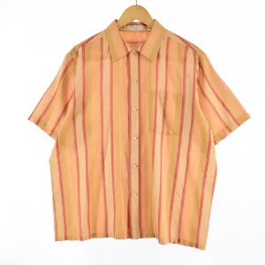 70'S DURA-FRESH Short Sleeve Striped Shirt Men's XL Vintage /eaa341318