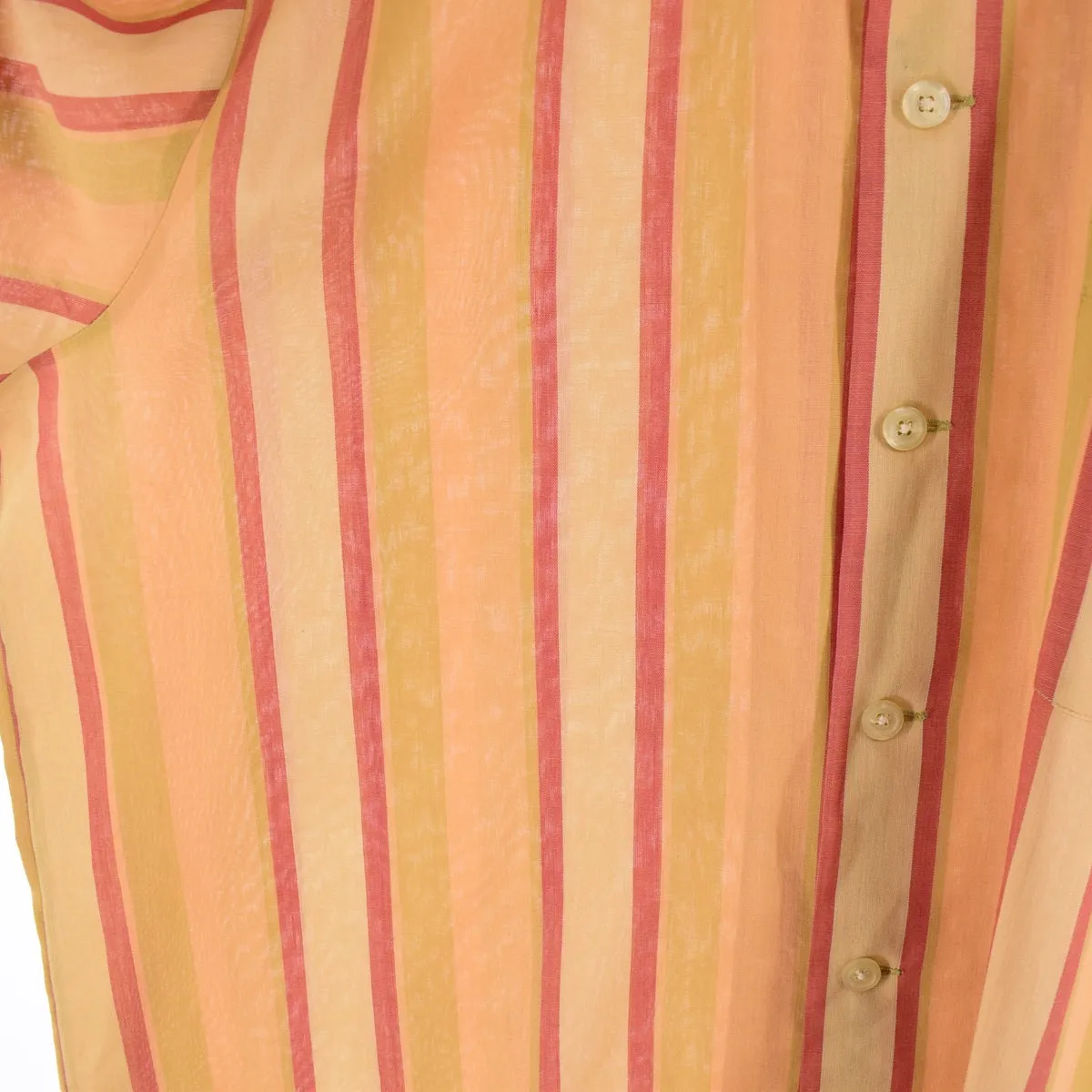 70'S DURA-FRESH Short Sleeve Striped Shirt Men's XL Vintage /eaa341318