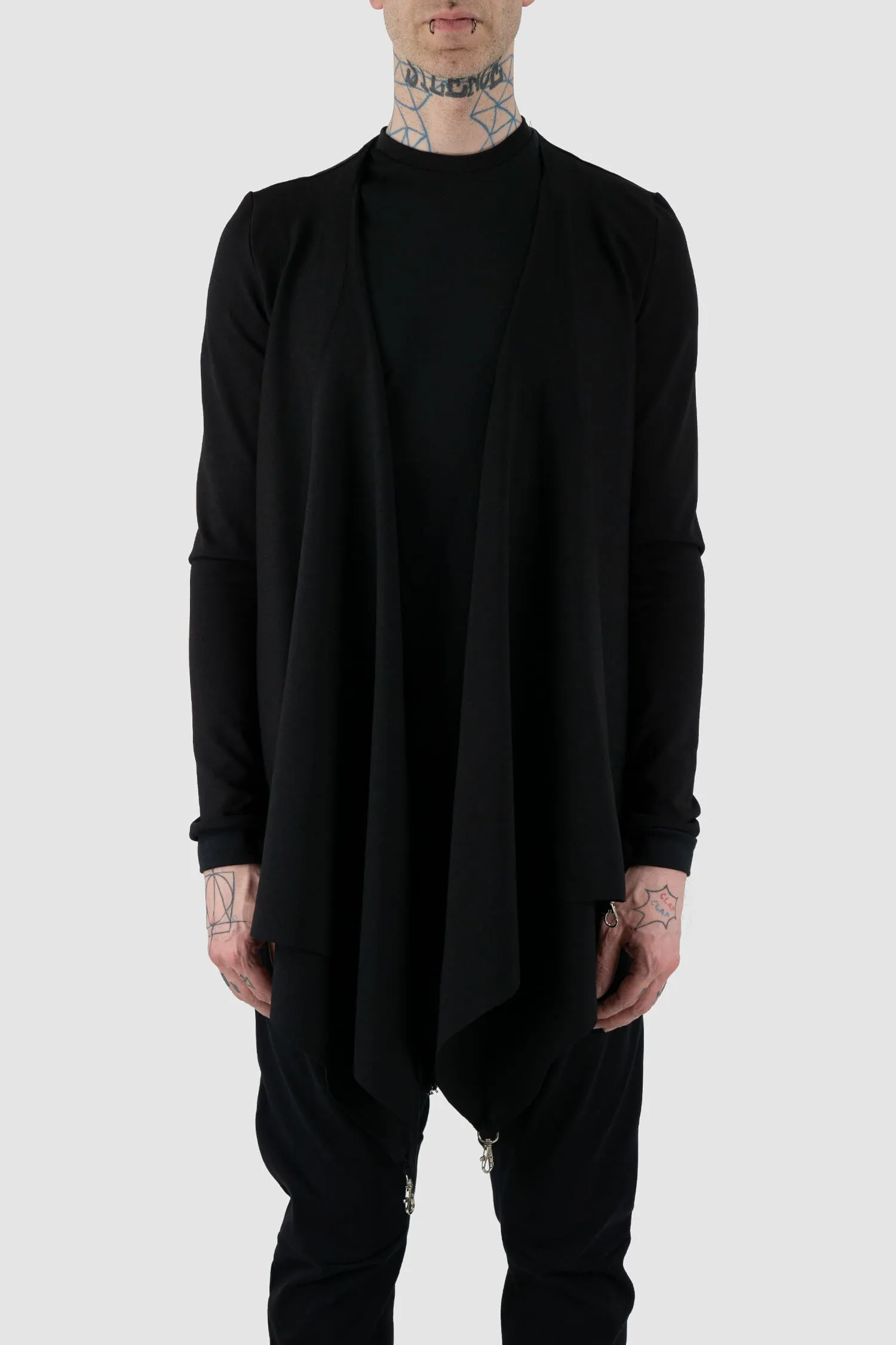 Adjustable Clip Viscose Cardigan Sweater