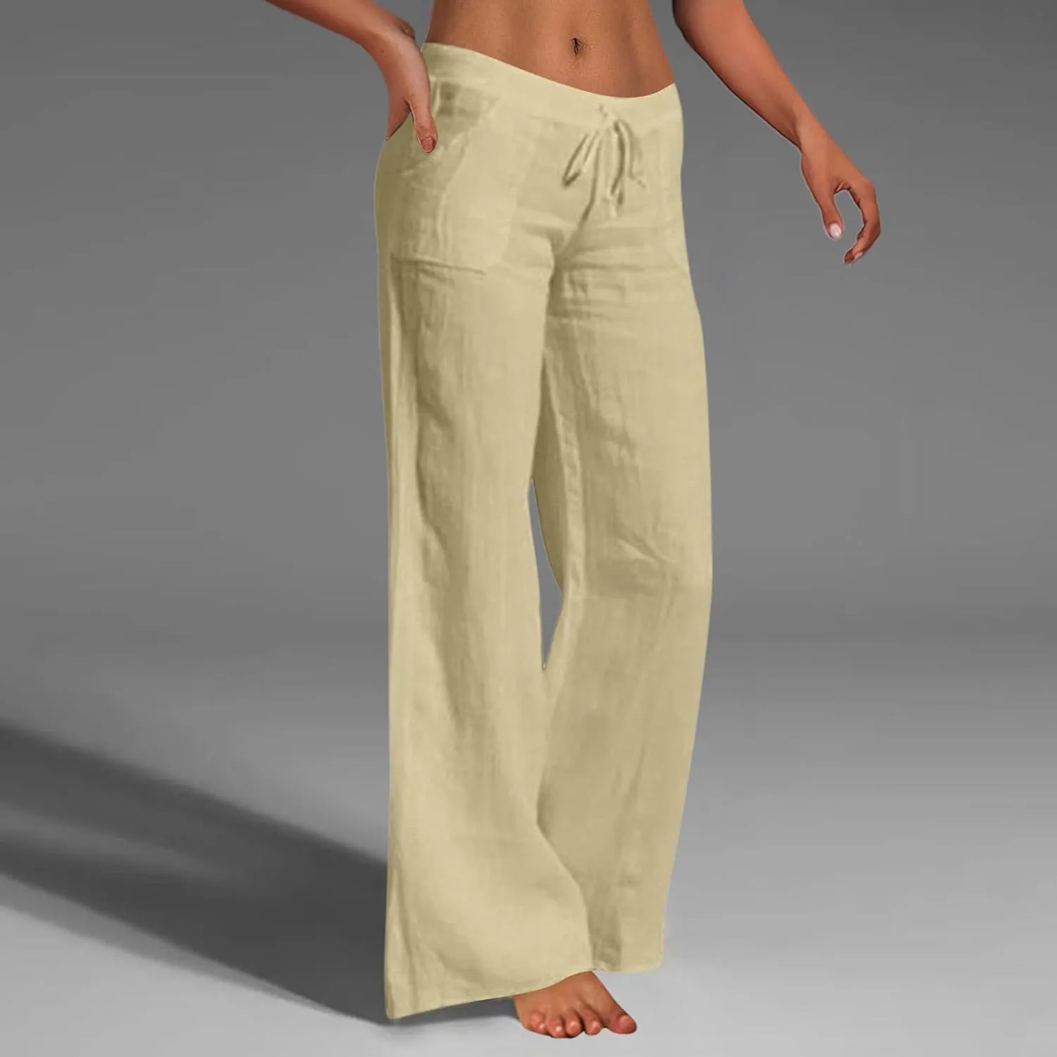 Bootcut Jeans for Women Winter Popular Vacation Jeans with Pockets Fleece Lined Flare Leggings