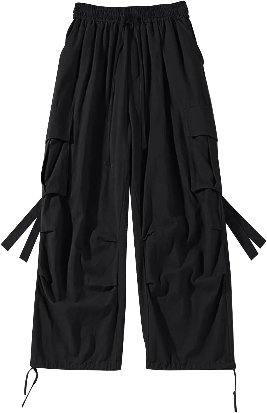 Cargo Pants for Men Big and Tall, Cotton Thick Workout Jogging Athletic Tapered Pants with Pockets Men's Heavy Weight