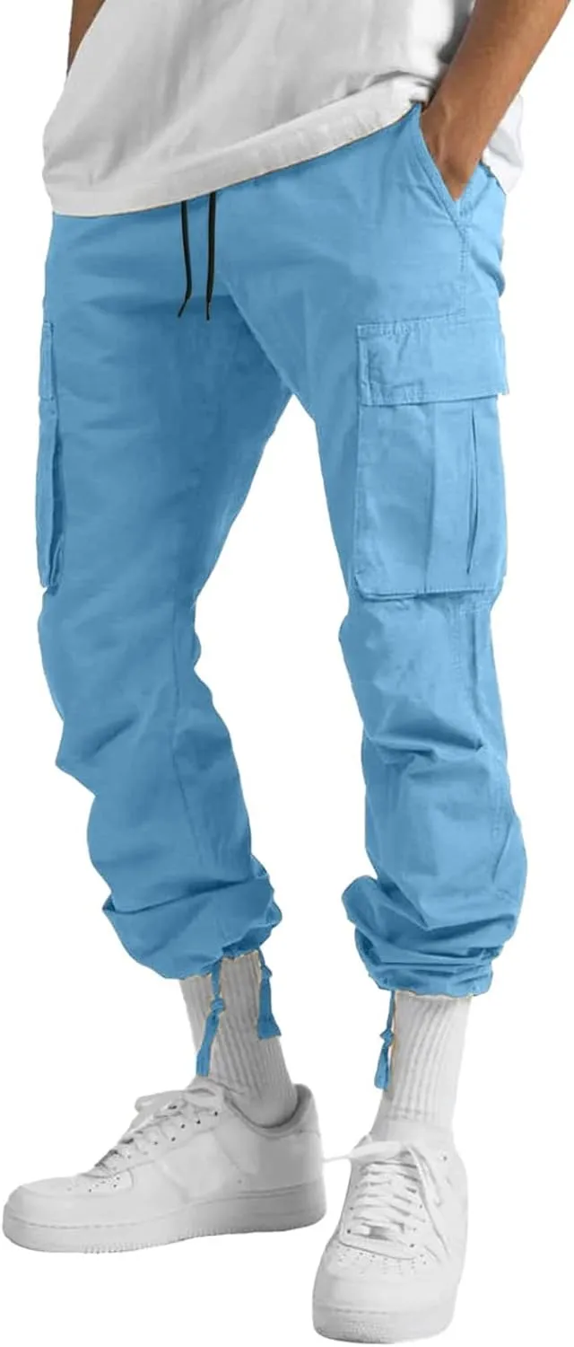 Cargo Pants for Men Relaxed Fit Men's Military Tactical Pants Big and Tall Work Hiking Trousers Workout Joggers Baggy