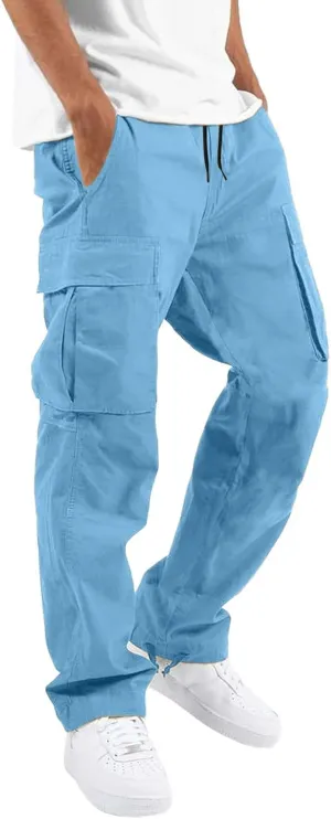 Cargo Pants for Men Relaxed Fit Men's Military Tactical Pants Big and Tall Work Hiking Trousers Workout Joggers Baggy