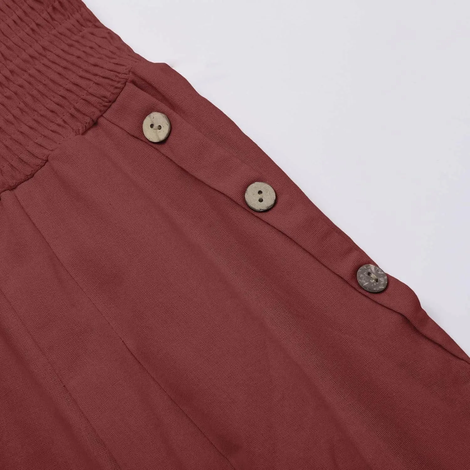 Cargo Pants for Women Winter Casual Business Slacks with Pockets Solid Color Elastic Waist