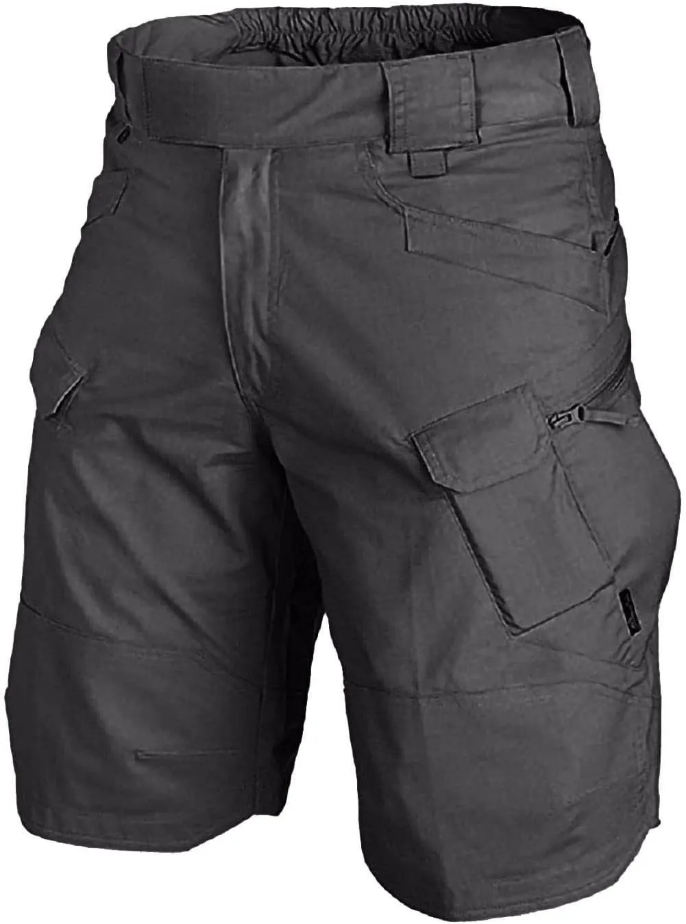 Cargo Shorts for Men Casual Loose Shorts with Pocket Athletic Cotton Linen Woven Elastic Comfy Cargo Pants for Men