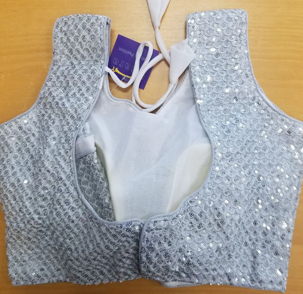 Choli 5441467 Sequins Embroidery Small Size Choli Saree Blouse