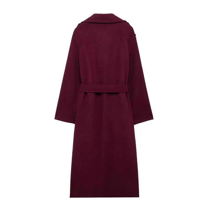 Clara™ | Elegant Classy Burgundy Coat