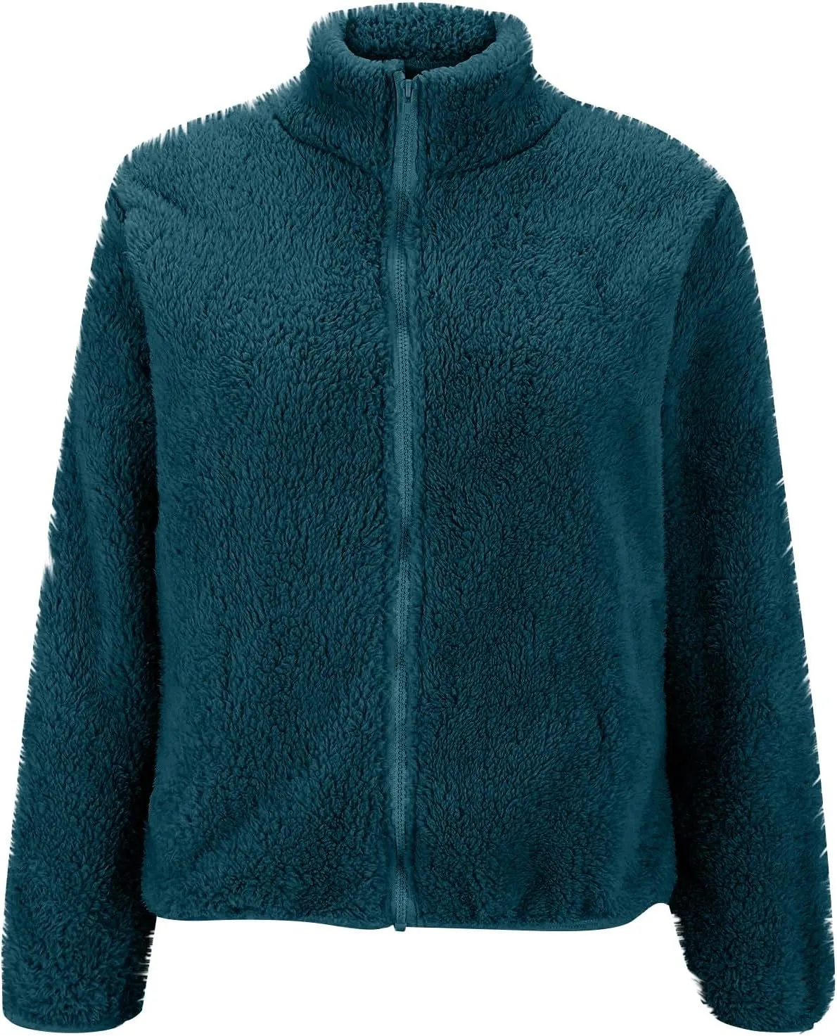 COTECRAM Womens Fuzzy Fleece Jacket 2024 Fall Winter Casual Long Sleeve Full Zip Sherpa Soft Warm Sweatshirt Coats Outwear