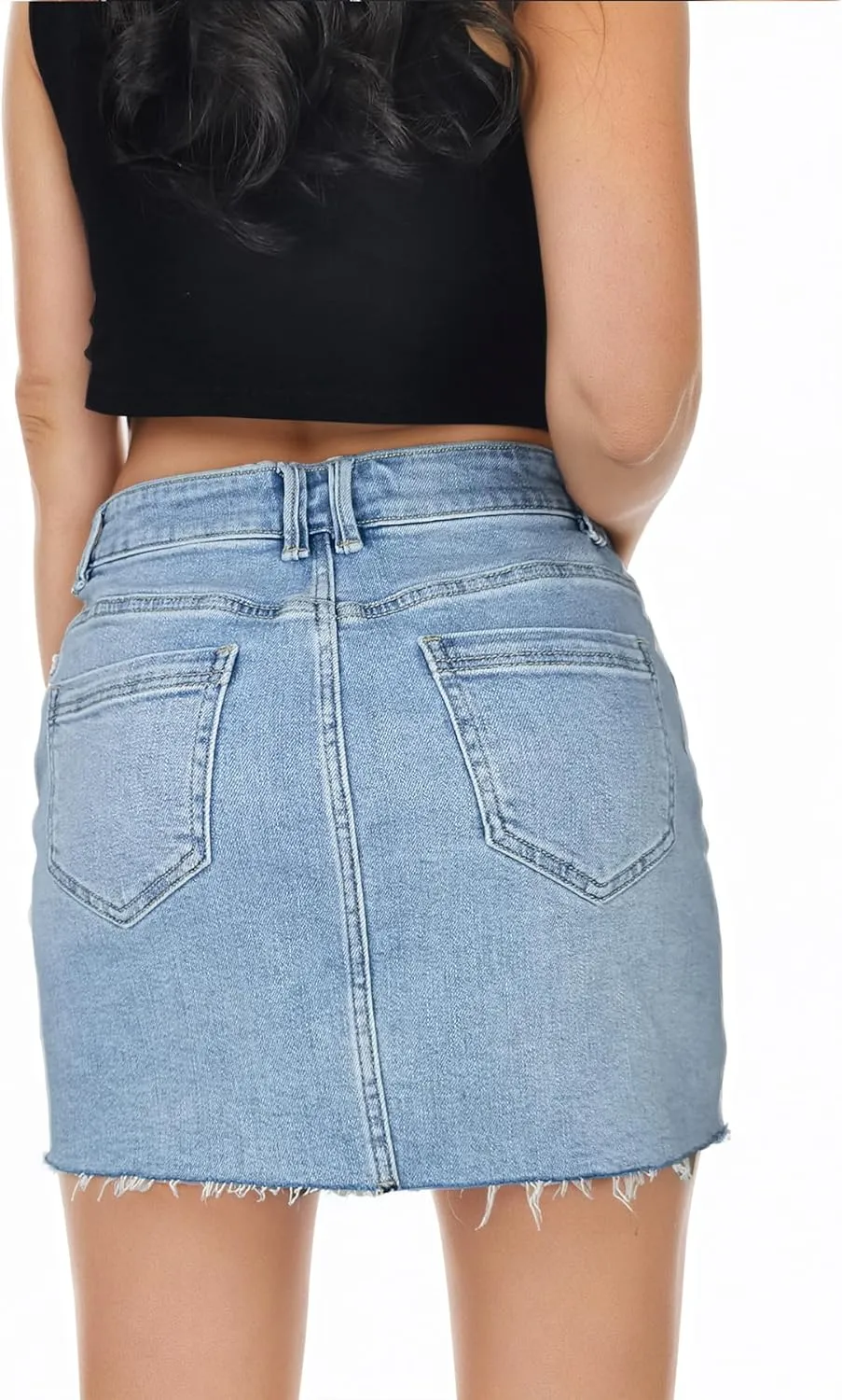 Denim Skirt Women Mini High Waisted Summer Jean Skirts
