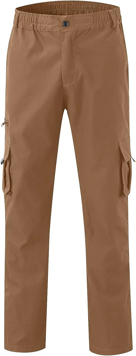 Dress Cargo Pants for Men Tactical Athletic Joggers Stretch Overalls Lightweight Outdoor Running Hiking Trousers
