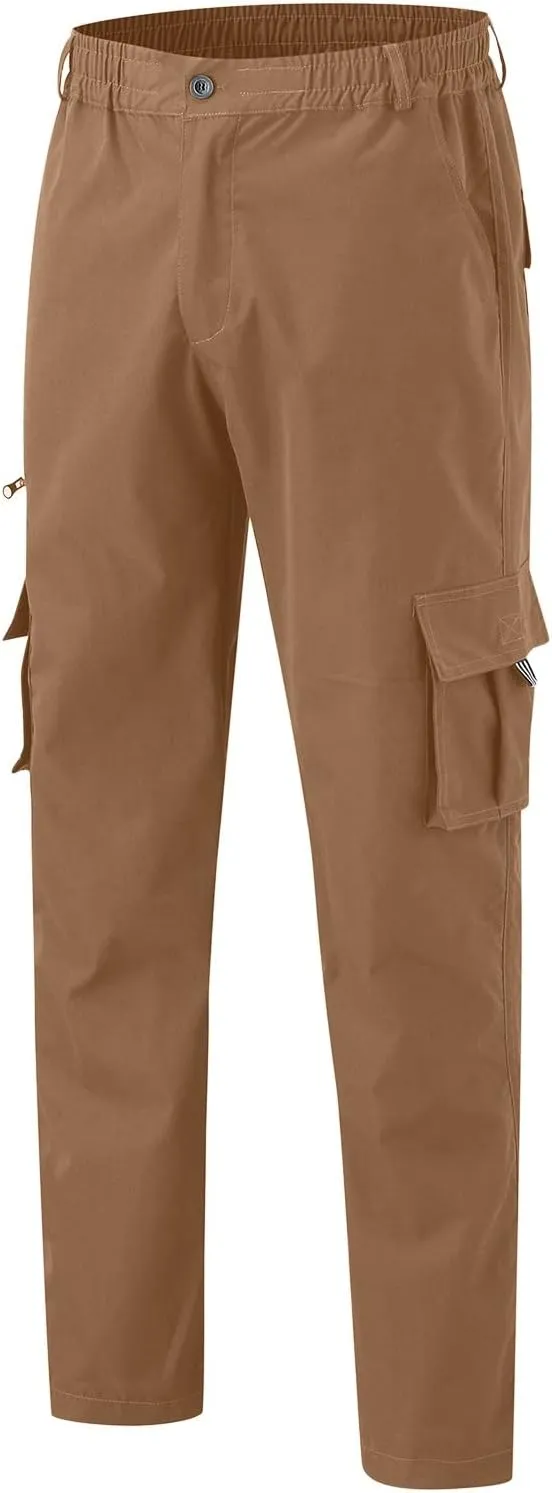 Dress Cargo Pants for Men Tactical Athletic Joggers Stretch Overalls Lightweight Outdoor Running Hiking Trousers