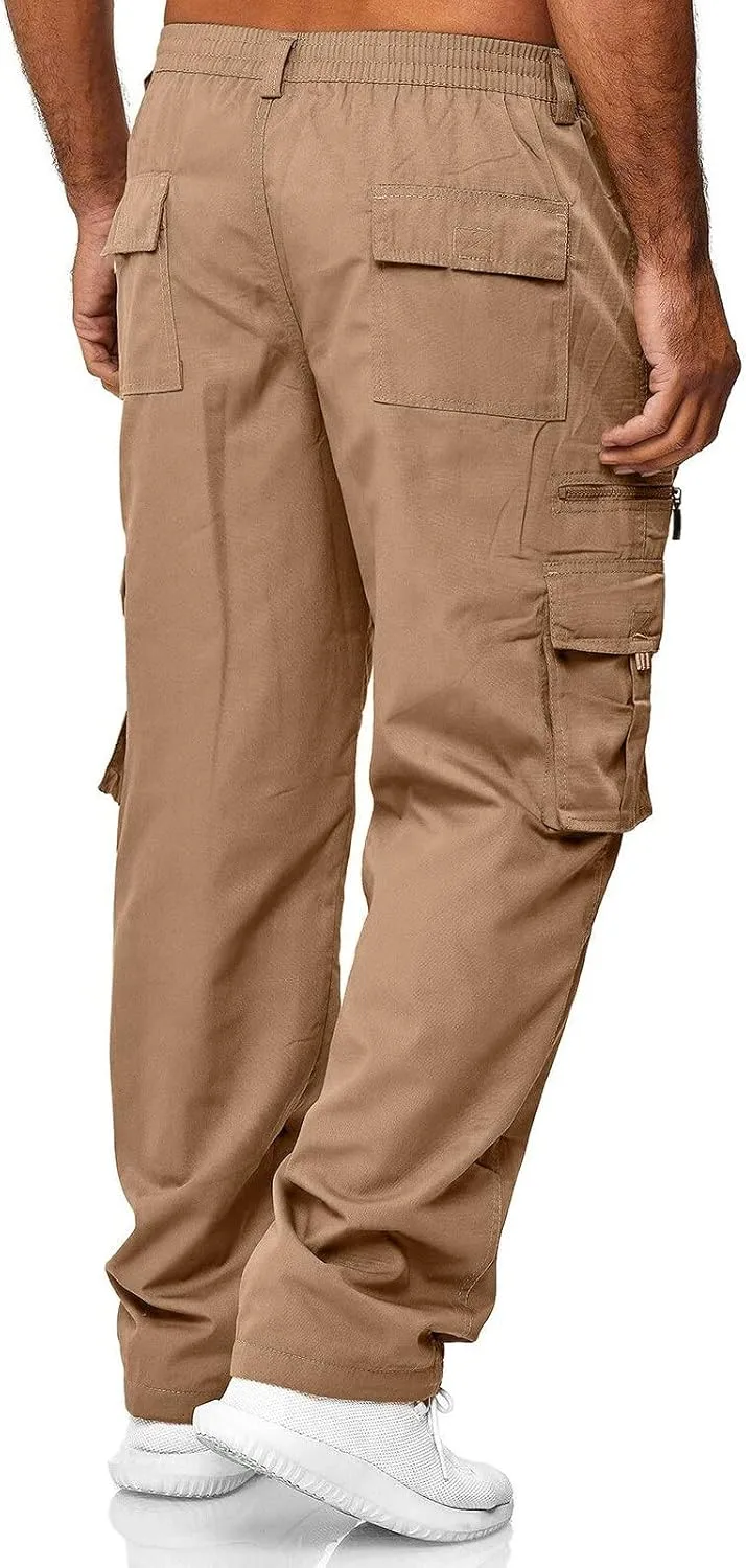 Dress Cargo Pants for Men Tactical Athletic Joggers Stretch Overalls Lightweight Outdoor Running Hiking Trousers