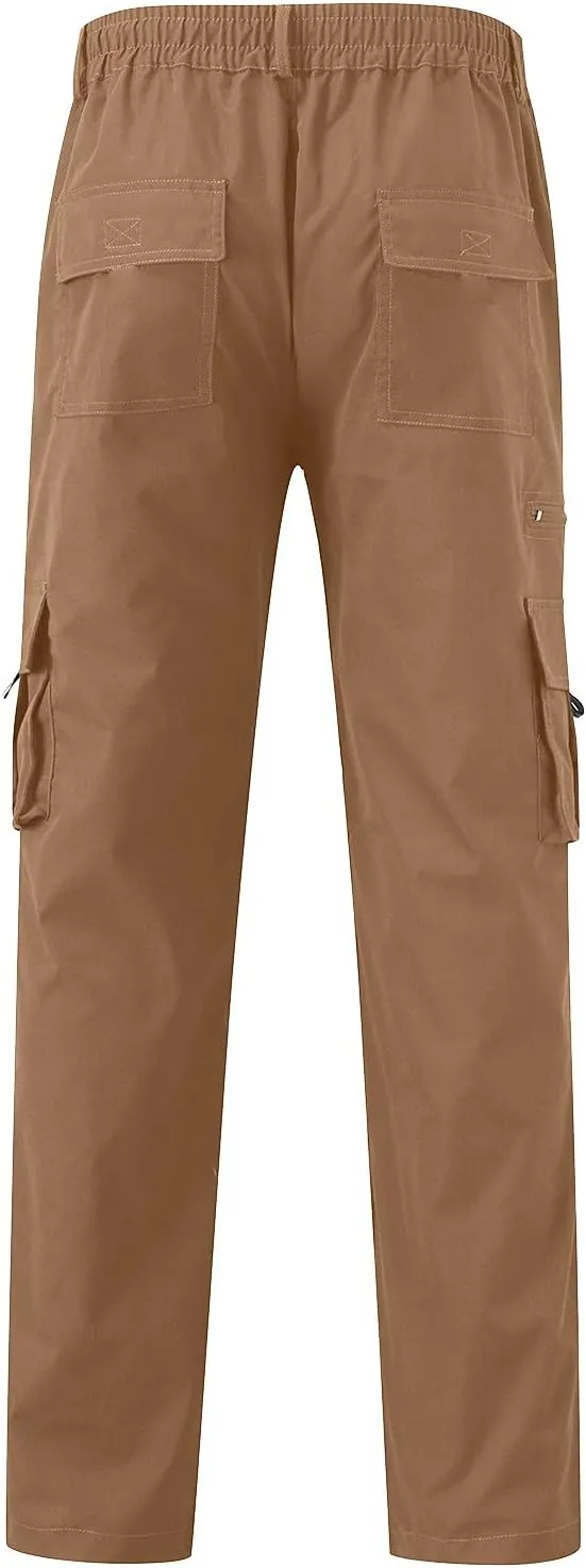 Dress Cargo Pants for Men Tactical Athletic Joggers Stretch Overalls Lightweight Outdoor Running Hiking Trousers