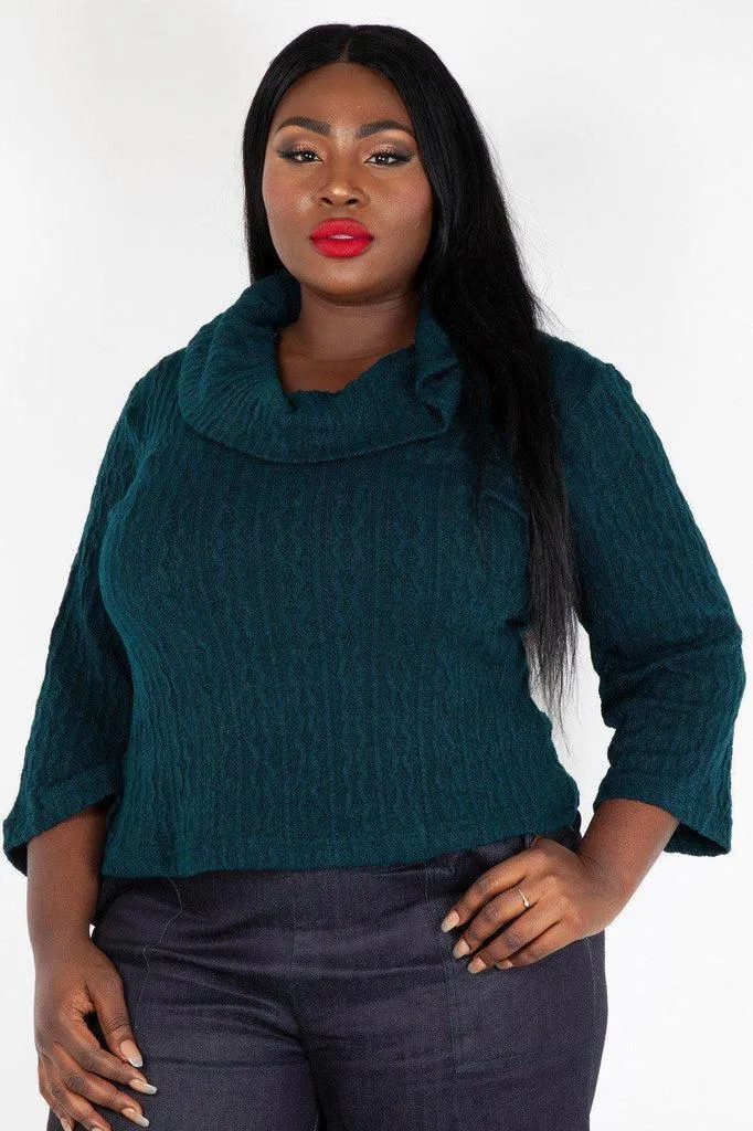 Elena Knitted Cowl Neck Sweater