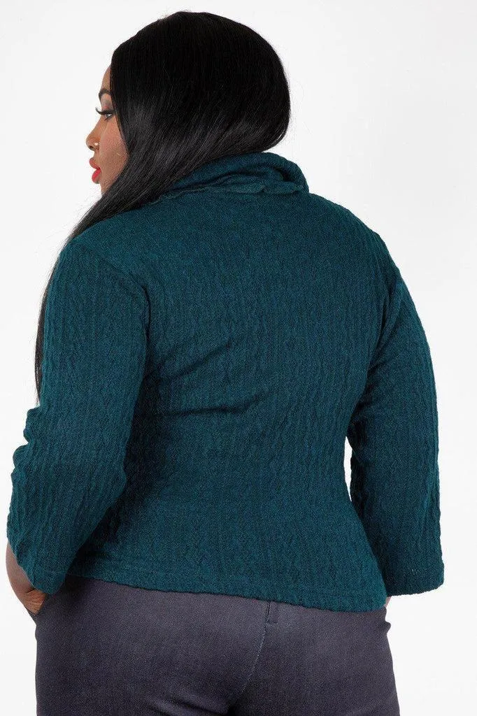 Elena Knitted Cowl Neck Sweater