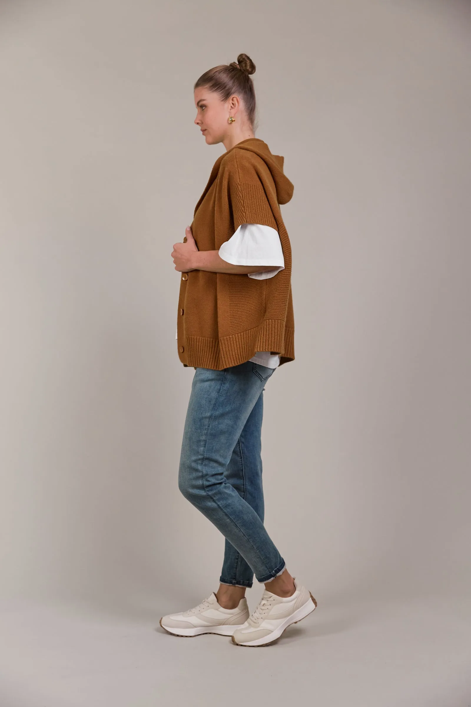 ESTEL HOOD KNIT - HAZEL