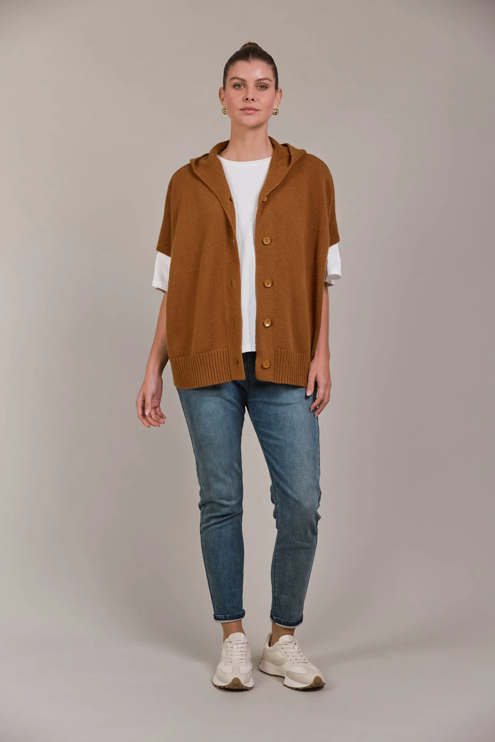 ESTEL HOOD KNIT - HAZEL