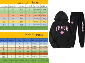 Fresh Love Hooded Sweatpants Suit Sturniolo Triplets Merch Hip-Hop Casual Sweatshirt Suit Hoodie Men Women Sportswear
