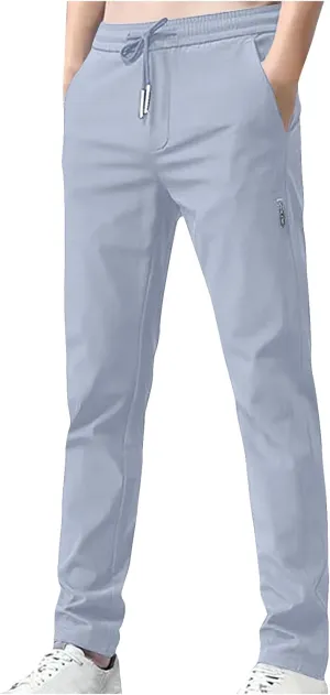 generic Golf Pants Men Straight Fit Trousers Fashion Running Tapered Jogger Pants Summer Cool Ice Silk Men Clothes Breathable