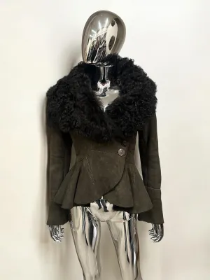 Green Fur Shearling Jacket