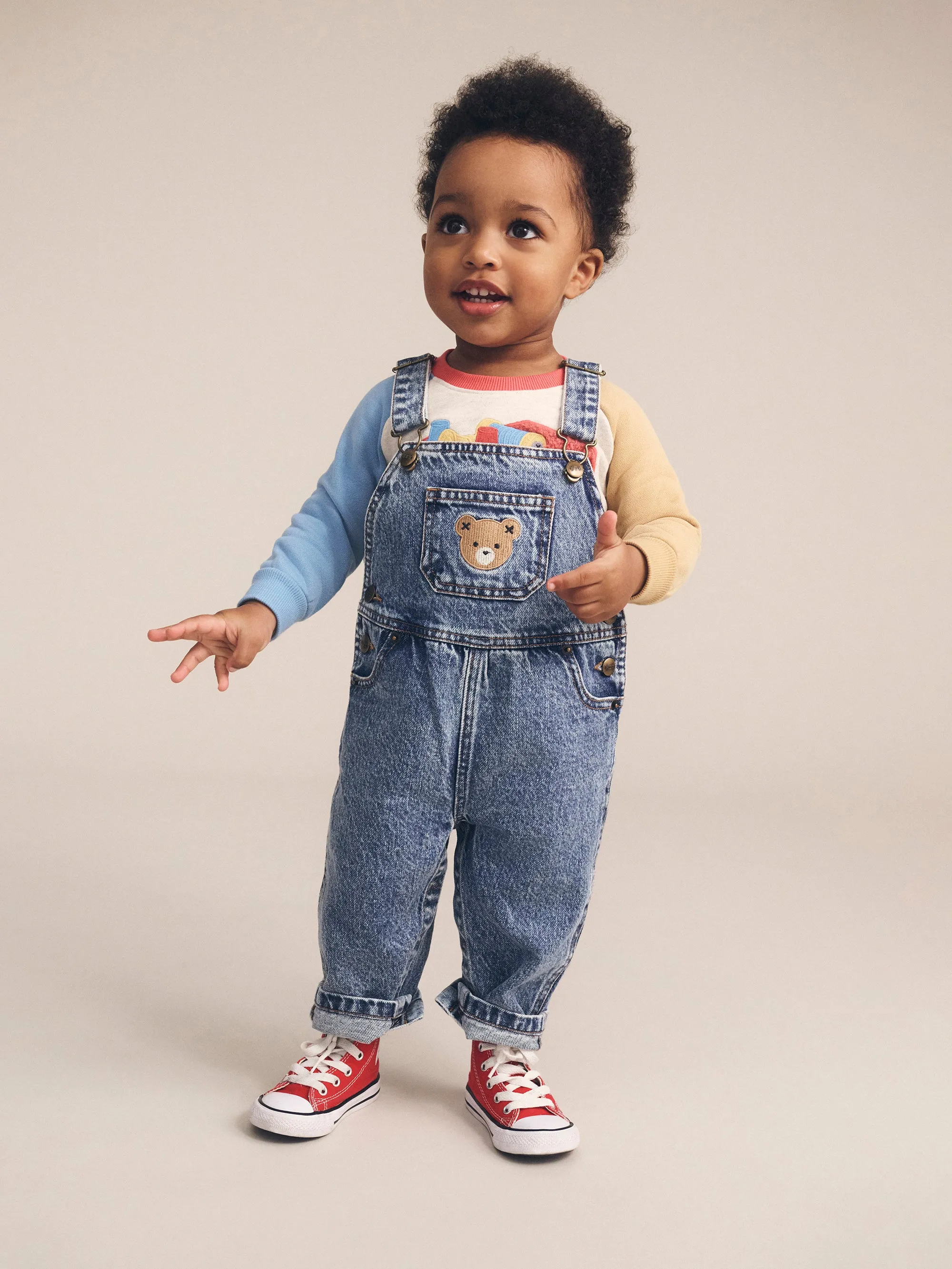 Huxbaby Dreamy Denim Overalls