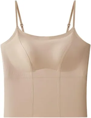 Ice Silk Traceless Beautiful Back Camisole Vest Women's Chest Pad Strapless Bottom Top