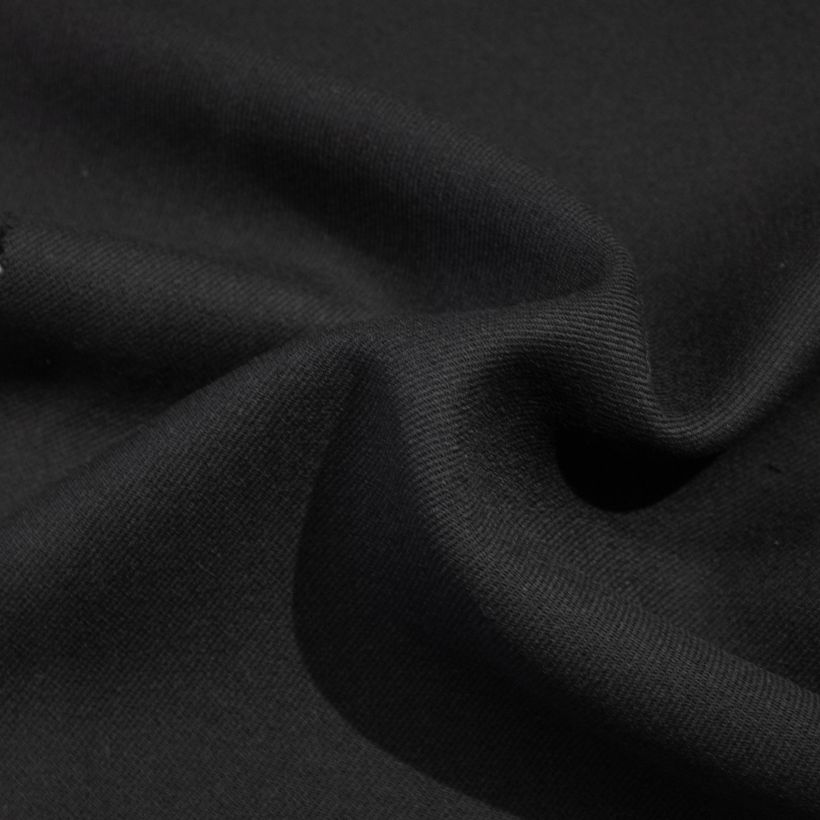Jassin Navy Blue Wool Twill