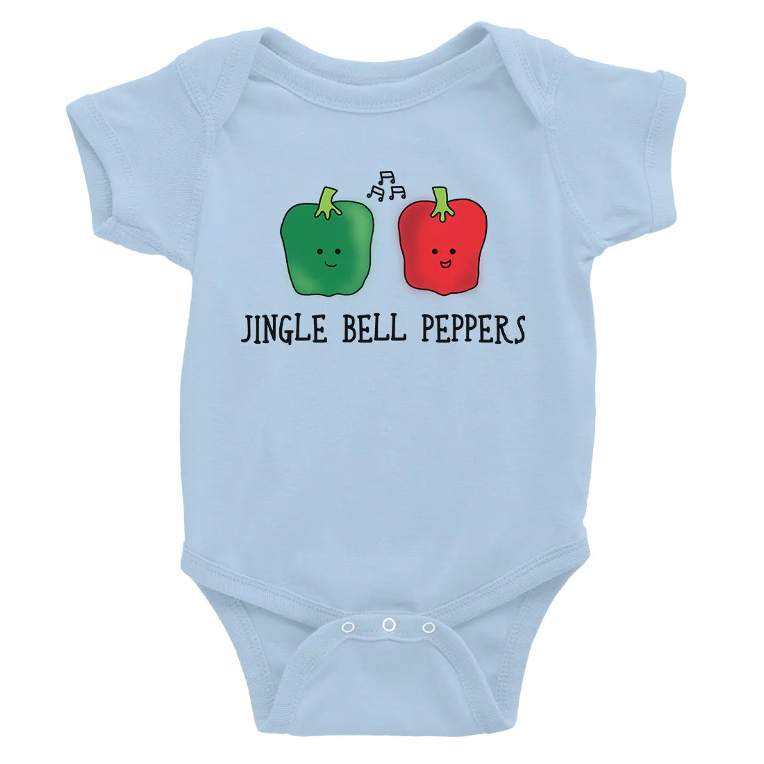 Jingle Bell Peppers Baby Bodysuit