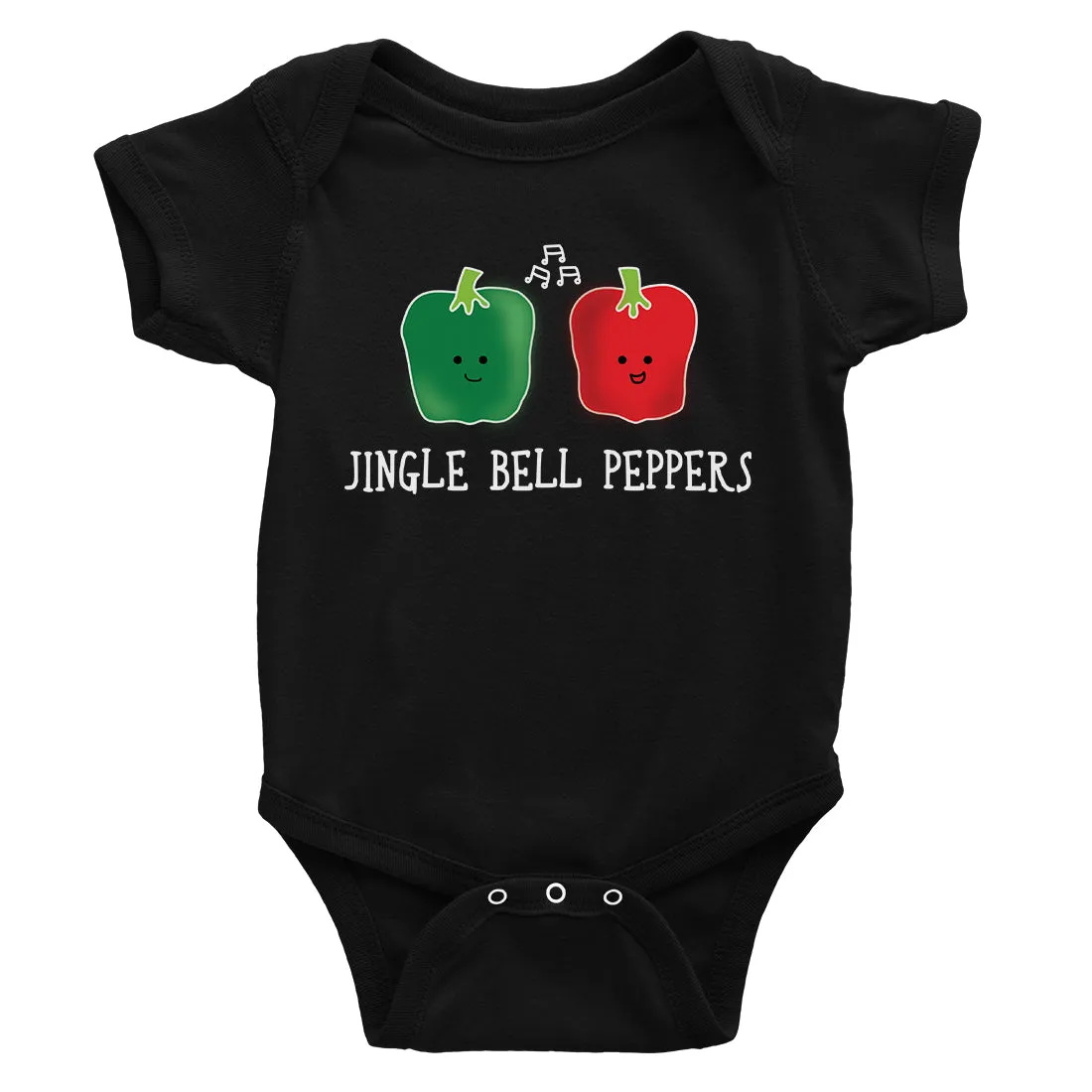 Jingle Bell Peppers Baby Bodysuit