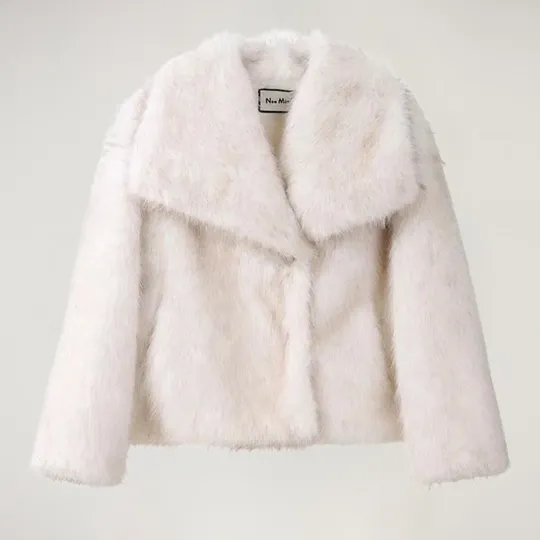 Kunstpelzjacke - kurz - warm - kunstpelzjacke - wintermäntel und jacken für frauen