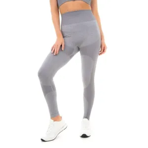 MARL WITH RIB SEAMLESS LEGGINGS GREY MARL