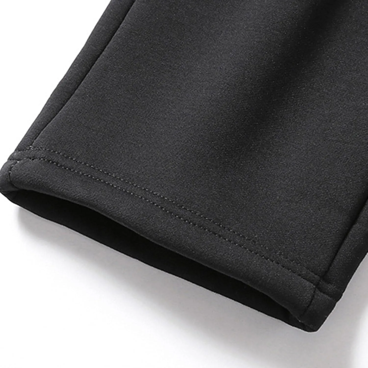 Men's Fleece Cargo Sweatpants Drawstring Baggy Wide Straight Leg Relaxed Fit Overalls Outdoor Yoga Trousers