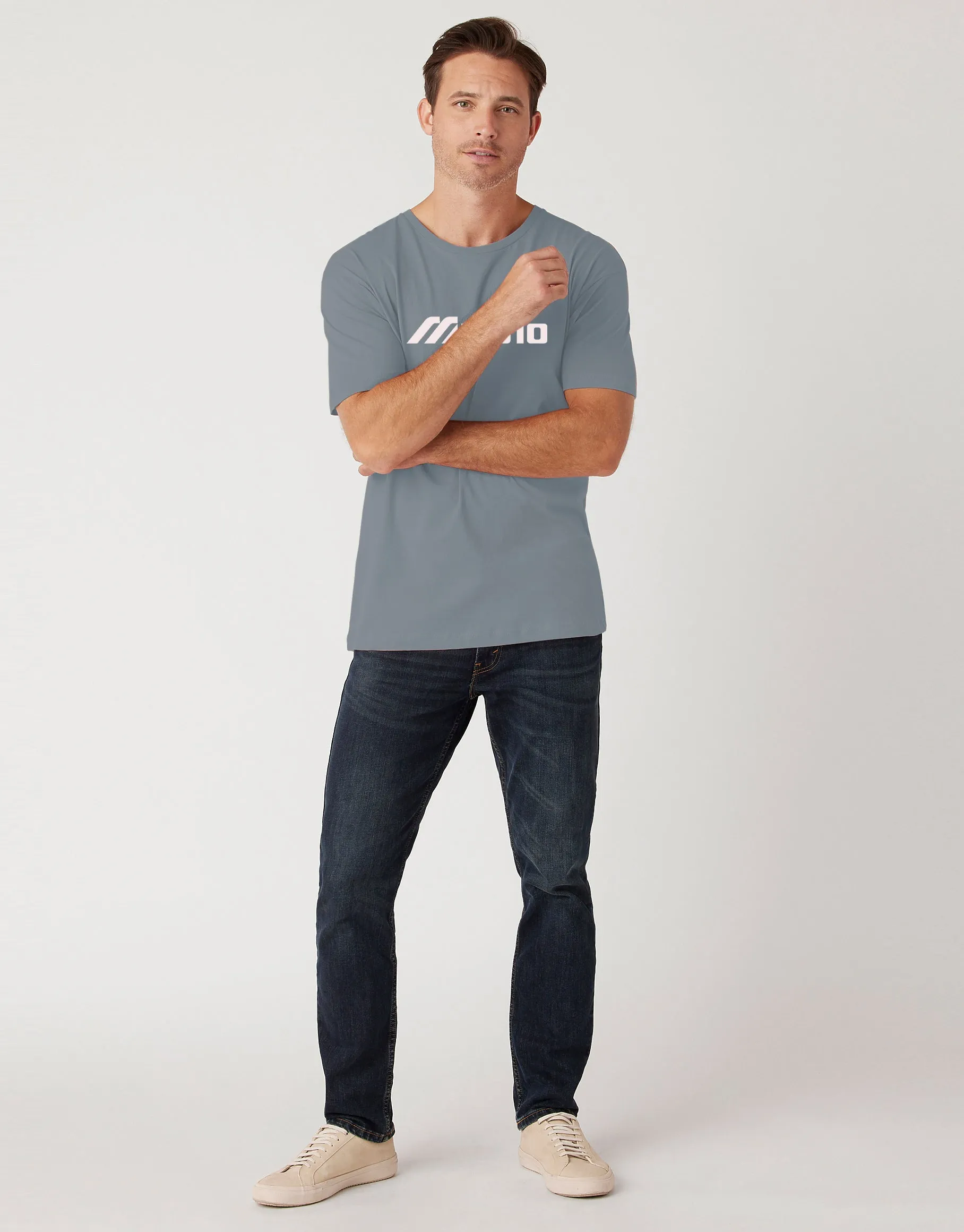 Men's Printed T-shirt Grey Med Printed