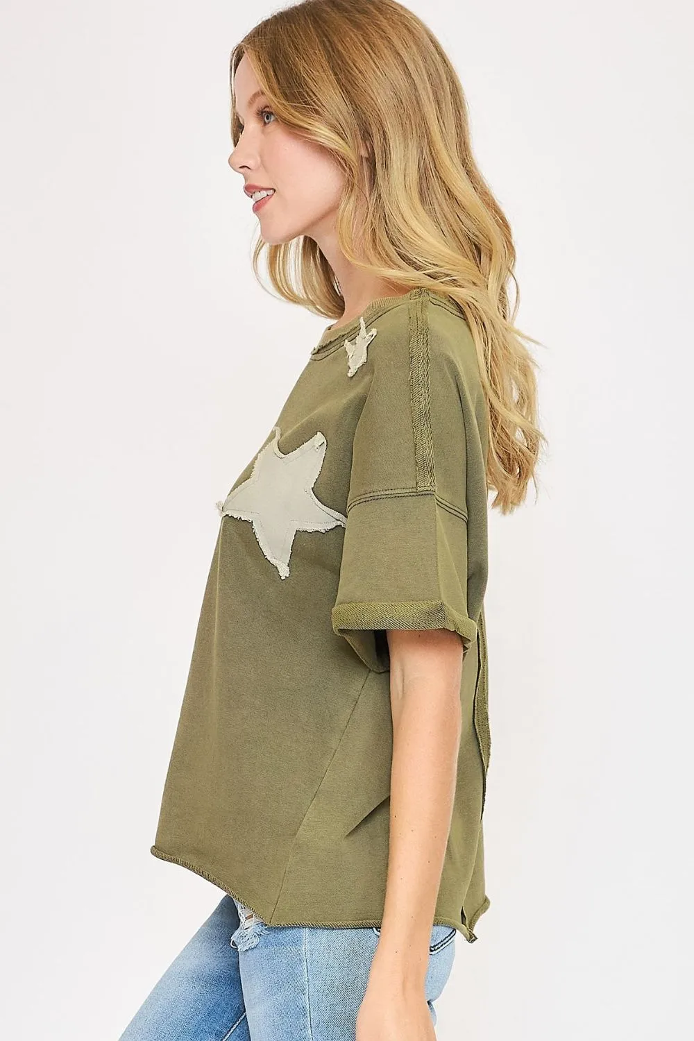 Mineral Washed French Terry Top