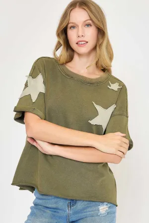 Mineral Washed French Terry Top
