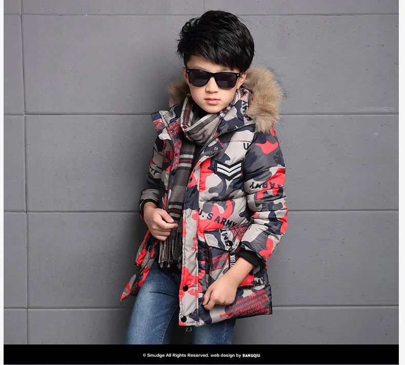 New Warm Winter jackets for boys kids