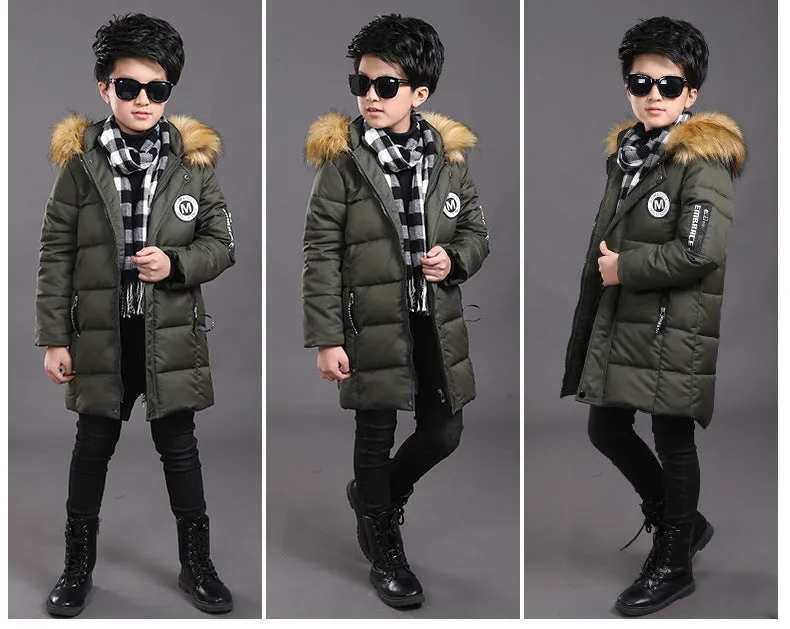New Warm Winter jackets for boys kids