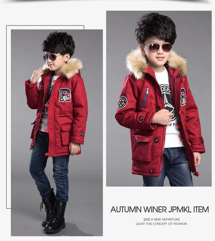 New Warm Winter jackets for boys kids