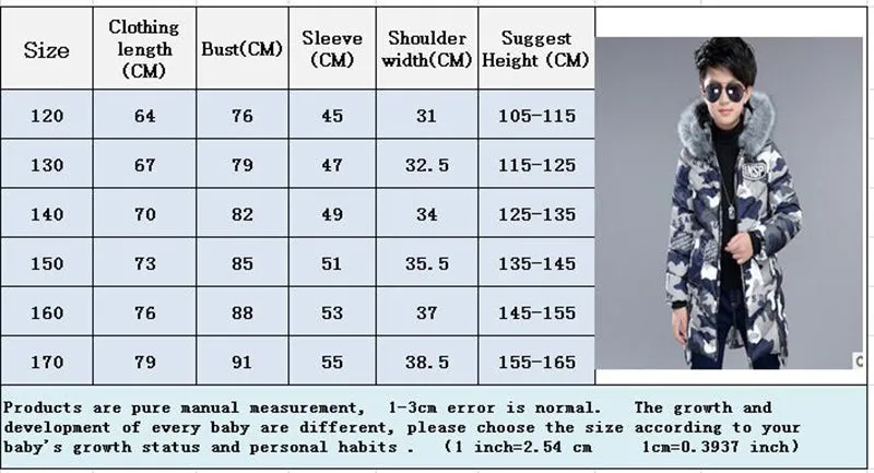 New Warm Winter jackets for boys kids