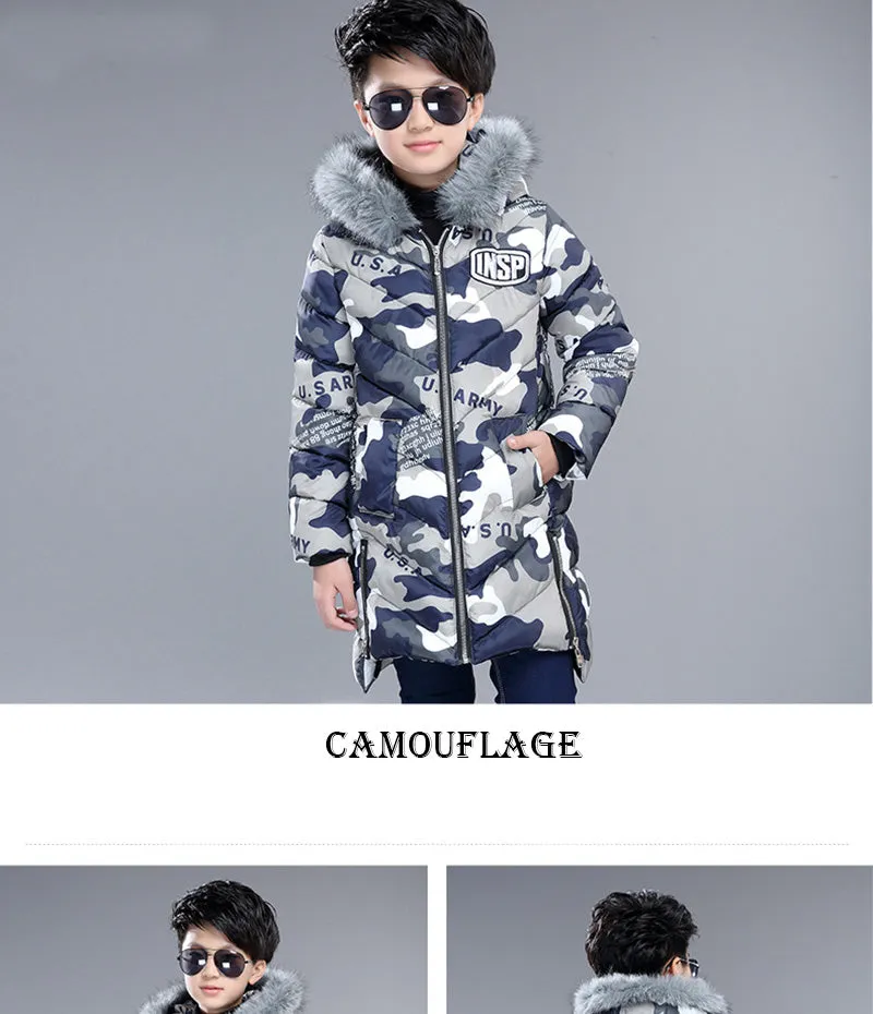 New Warm Winter jackets for boys kids