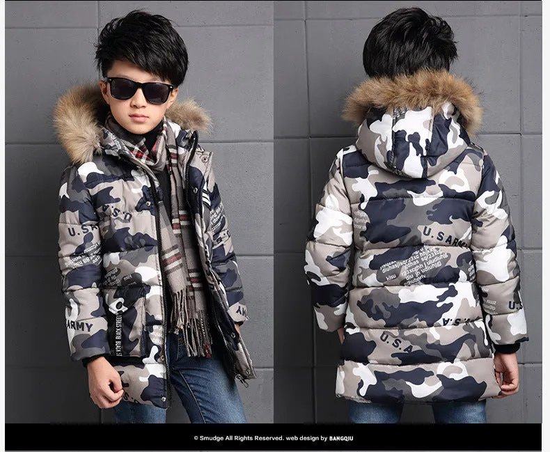 New Warm Winter jackets for boys kids