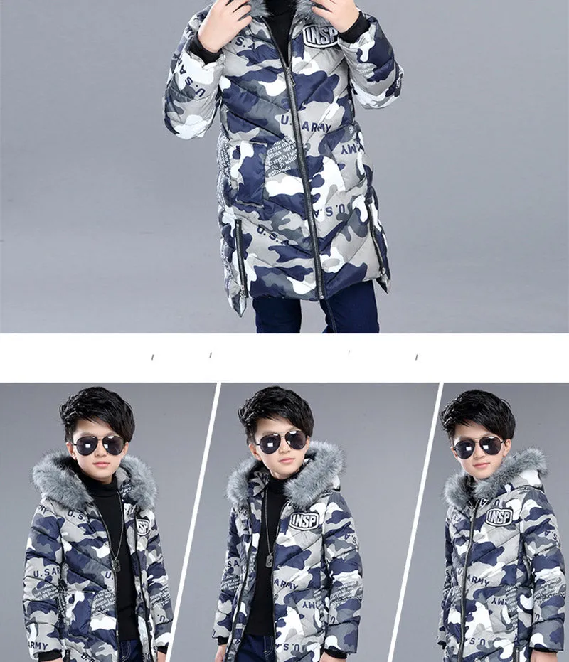 New Warm Winter jackets for boys kids