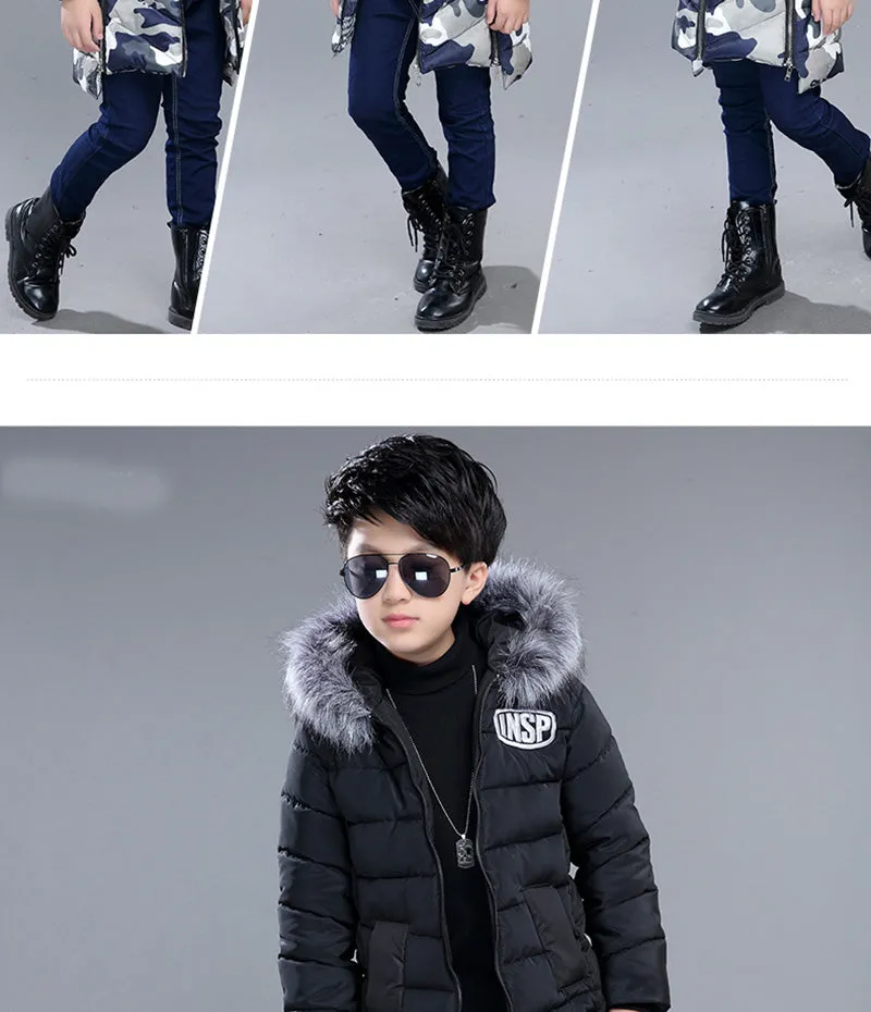 New Warm Winter jackets for boys kids