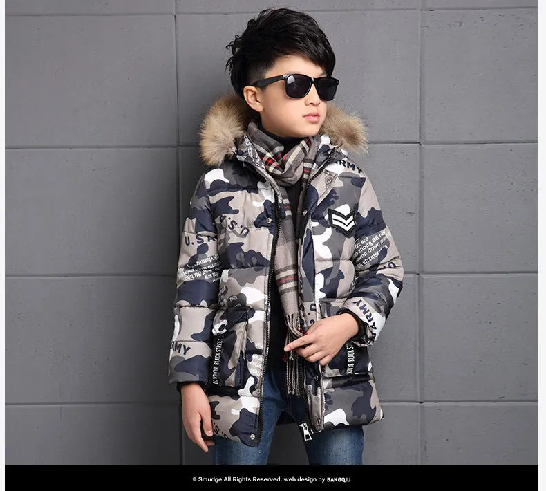 New Warm Winter jackets for boys kids