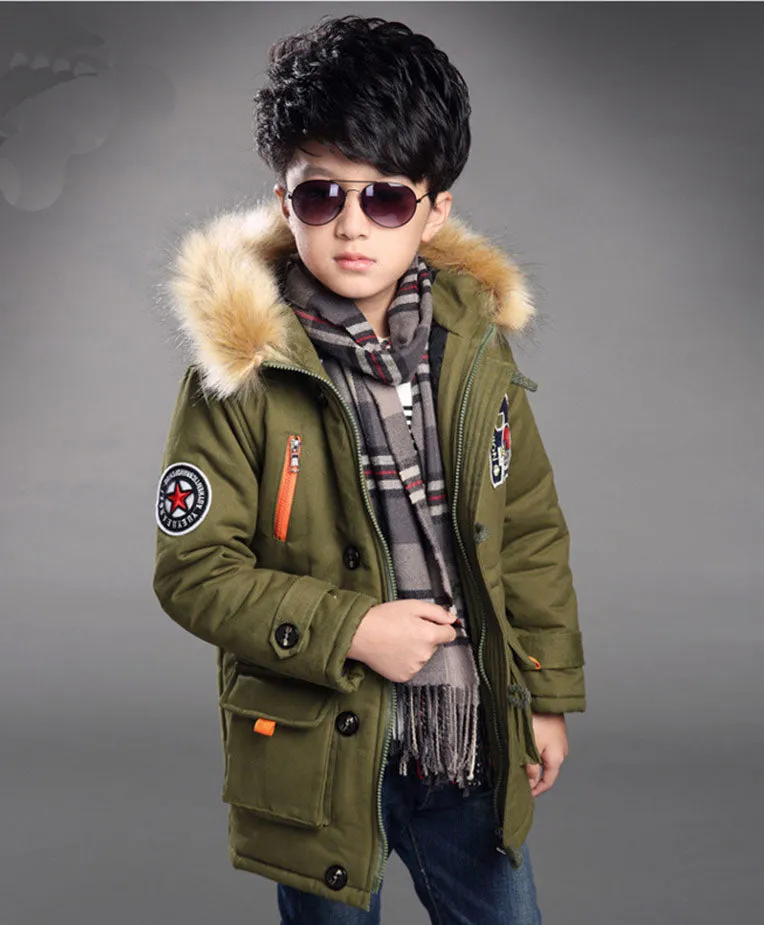 New Warm Winter jackets for boys kids