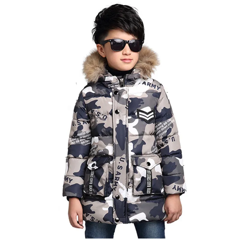 New Warm Winter jackets for boys kids