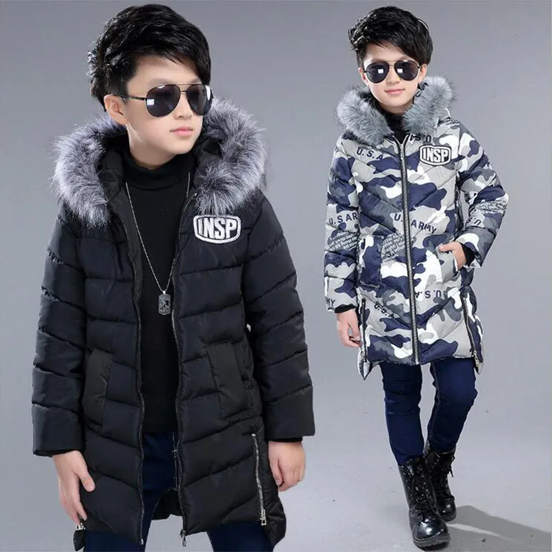 New Warm Winter jackets for boys kids